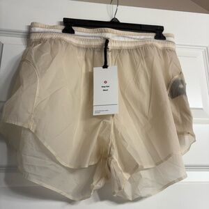 Lululemon Athletica White Sheer Shorts